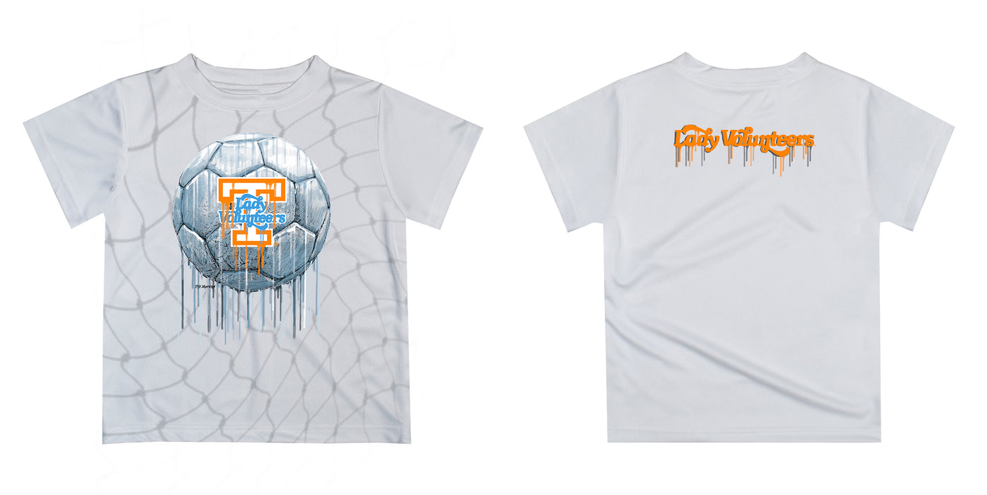 Tennessee Vols Original Dripping Soccer Blue T-Shirt by Vive La Fete - Vive La Fête - Online Apparel Store