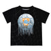 Tennessee Vols Original Dripping Soccer Black T-Shirt by Vive La Fete