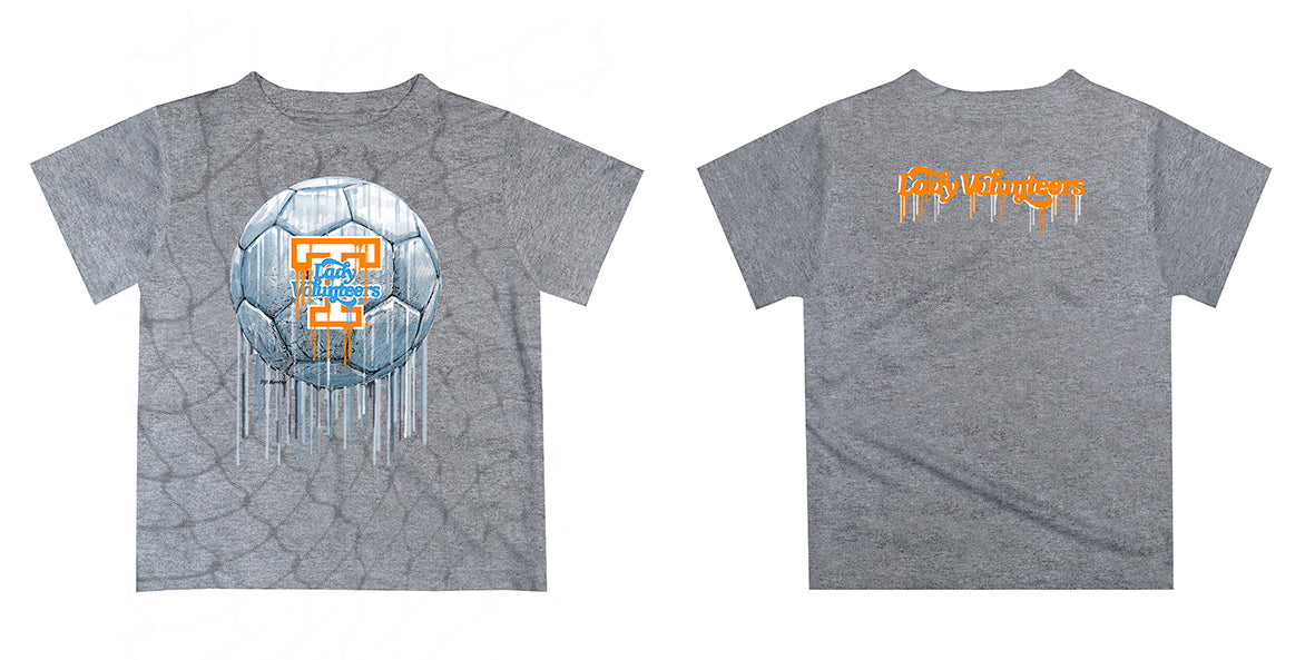 Tennessee Vols Original Dripping Soccer Blue T-Shirt by Vive La Fete - Vive La Fête - Online Apparel Store