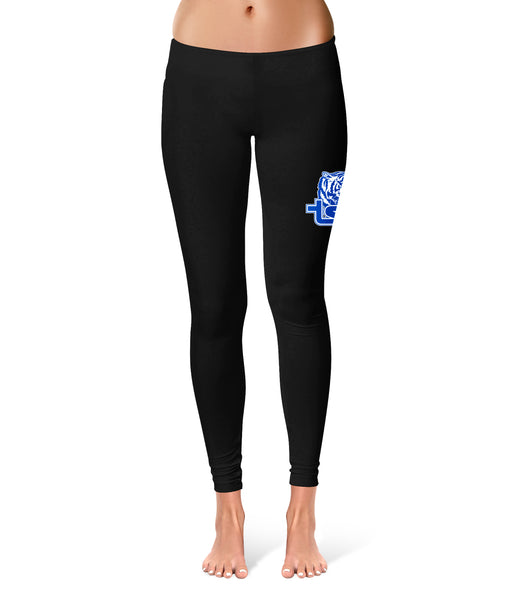 North Carolina at Pembroke Braves Vive La Fete Collegiate Large Logo on  Thigh Women Black Yoga Leggings 2.5 Waist Tight… in 2023