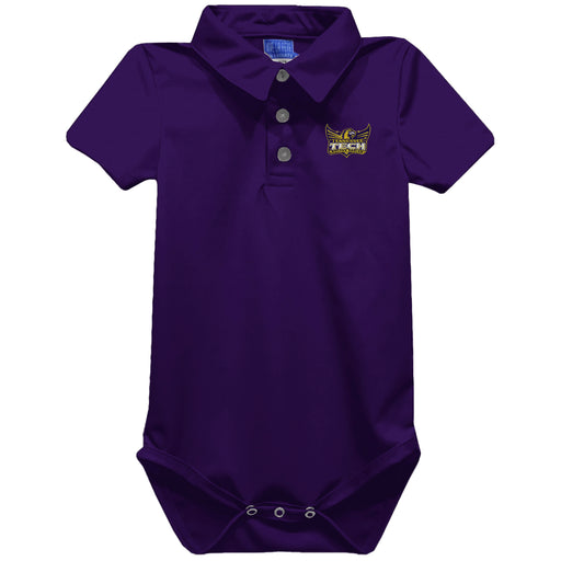Tennessee Tech Golden Eagles TTU Embroidered Purple Solid Knit Polo Onesie