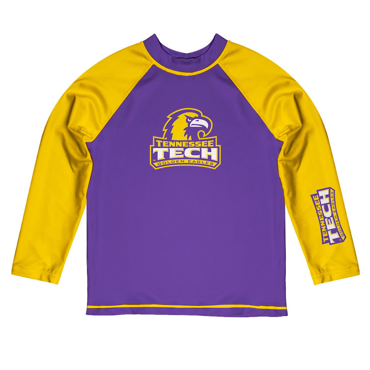 Vive La Fete Youth Purple Tennessee Tech Golden Eagles Team Logo Stripes T-Shirt Size: Small