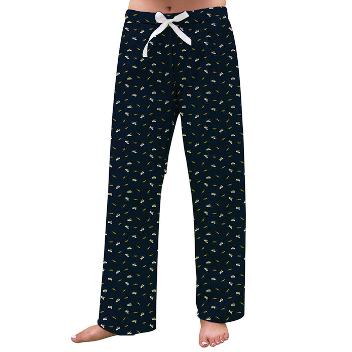 Toledo Rockets Vive La Fete Game Day All Over Logo Women Blue Lounge Pants