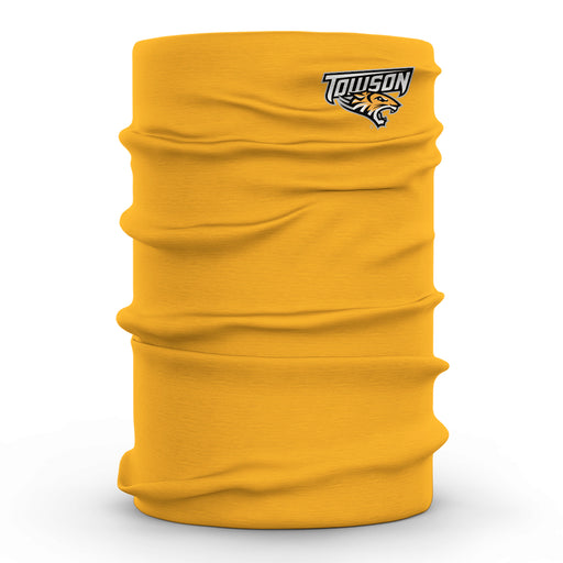 Towson University Tigers TU Vive La Fete Gold Game Day Collegiate Logo Face Cover Soft  Four Way Stretch Neck Gaiter - Vive La Fête - Online Apparel Store