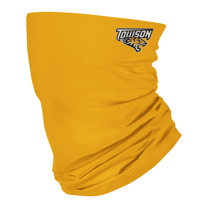 Towson University Tigers TU Vive La Fete Gold Game Day Collegiate Logo Face Cover Soft  Four Way Stretch Neck Gaiter - Vive La Fête - Online Apparel Store