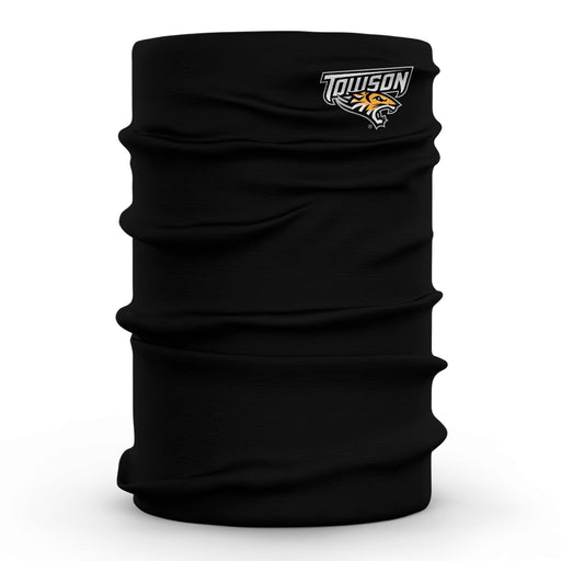 Towson University Tigers TU Vive La Fete Black Game Day Collegiate Logo Face Cover Soft  Four Way Stretch Neck Gaiter - Vive La Fête - Online Apparel Store