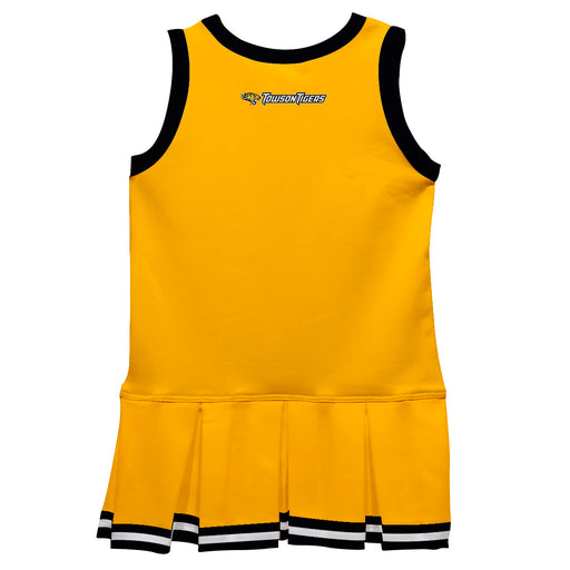 Towson University Tigers TU Vive La Fete Game Day Gold Sleeveless Cheerleader Dress - Vive La Fête - Online Apparel Store