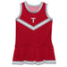 Troy Trojans Vive La Fete Game Day Maroon Sleeveless Cheerleader Dress