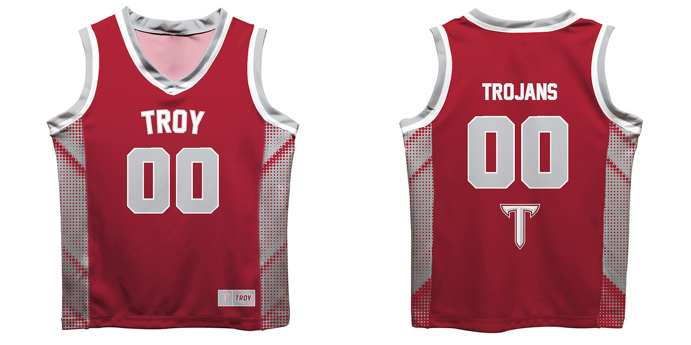 Troy Trojans Vive La Fete Game Day Maroon Boys Fashion Basketball Top - Vive La Fête - Online Apparel Store