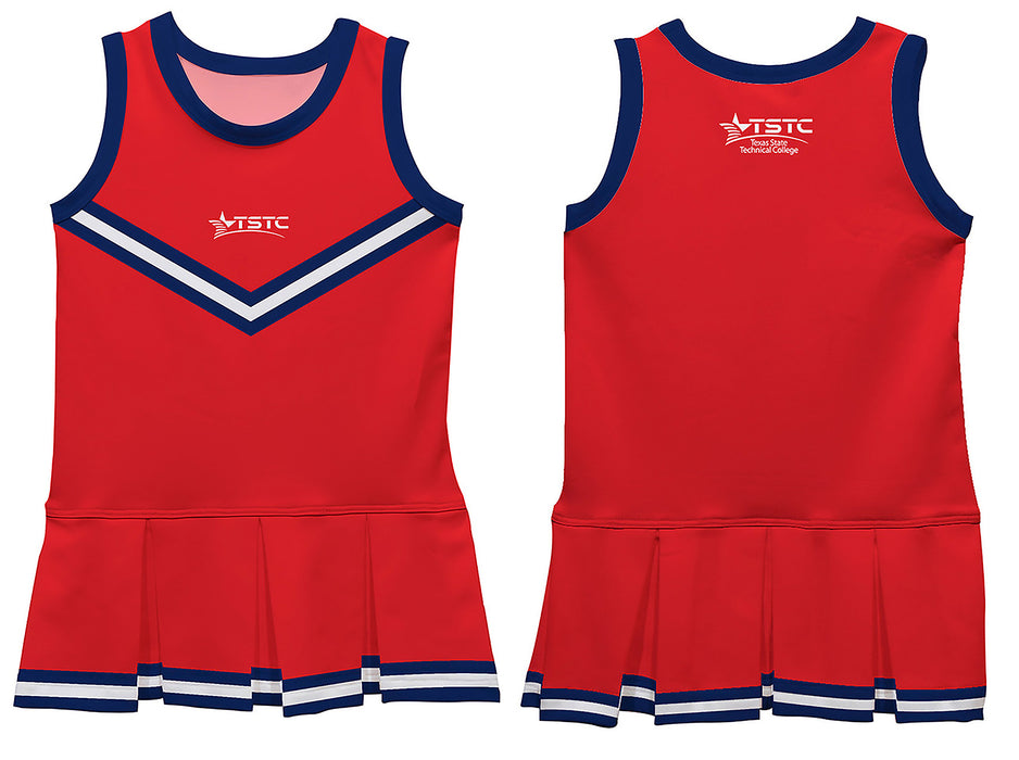 Texas State Technical College Vive La Fete Game Day Red Sleeveless Youth Cheerleader Dress - Vive La Fête - Online Apparel Store