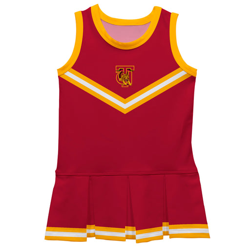 Tuskegee University Golden Tigers Vive La Fete Game Day Crimson Sleeveless Cheerleader Dress