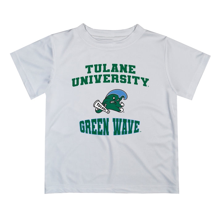 Tulane Green Wave Vive La Fete Boys Game Day V3 White Short Sleeve Tee Shirt