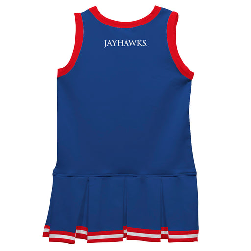 Kansas Jayhawks Vive La Fete Game Day Blue Sleeveless Youth Cheerleader Dress - Vive La Fête - Online Apparel Store