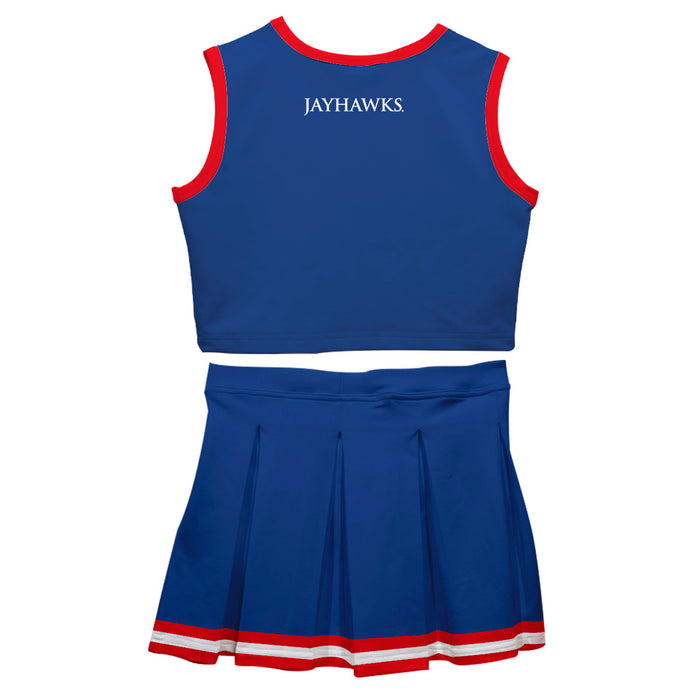 Kansas Jayhawks Vive La Fete Game Day Blue Sleeveless Chearleader Set - Vive La Fête - Online Apparel Store