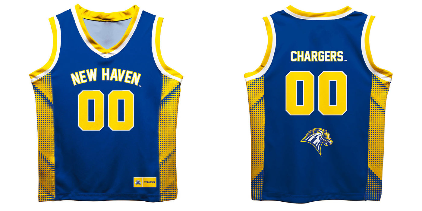 University of New Haven Chargers Vive La Fete Game Day Blue Boys Fashion Basketball Top - Vive La Fête - Online Apparel Store