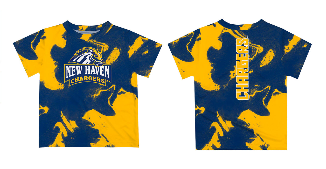 University of New Haven Chargers Vive La Fete Marble Boys Game Day Blue Short Sleeve Tee - Vive La Fête - Online Apparel Store