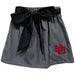 University of Utah Utes Embroidered Black Gingham Skirt With Sash