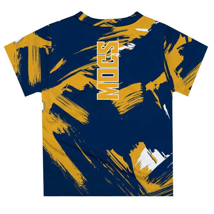 Tennessee Chattanooga Mocs Vive La Fete Boys Game Day Blue Short Sleeve Tee Paint Brush - Vive La Fête - Online Apparel Store