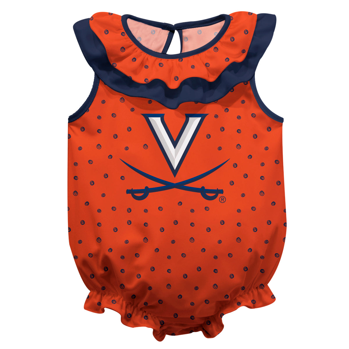 Virginia Cavaliers UVA Boys Game Day Blue Short Sleeve Tee Shirt by Vive La Fete, Blue / Infant - 18M