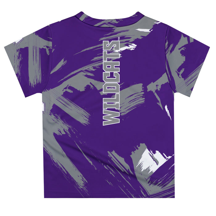 Weber State University Wildcats WSU Vive La Fete Boys Game Day Purple Short Sleeve Tee Paint Brush - Vive La Fête - Online Apparel Store