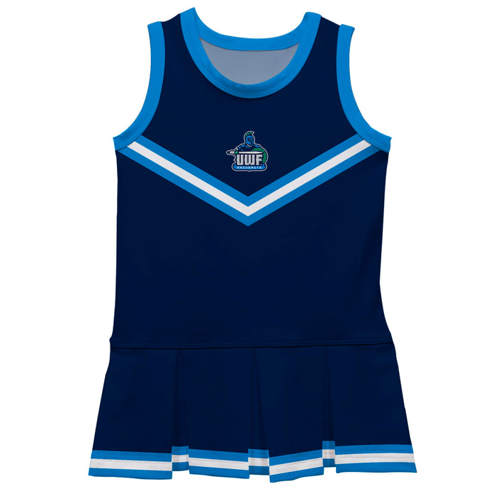 West Florida Argonauts UWF Vive La Fete Game Day Navy Sleeveless Cheerleader Dress