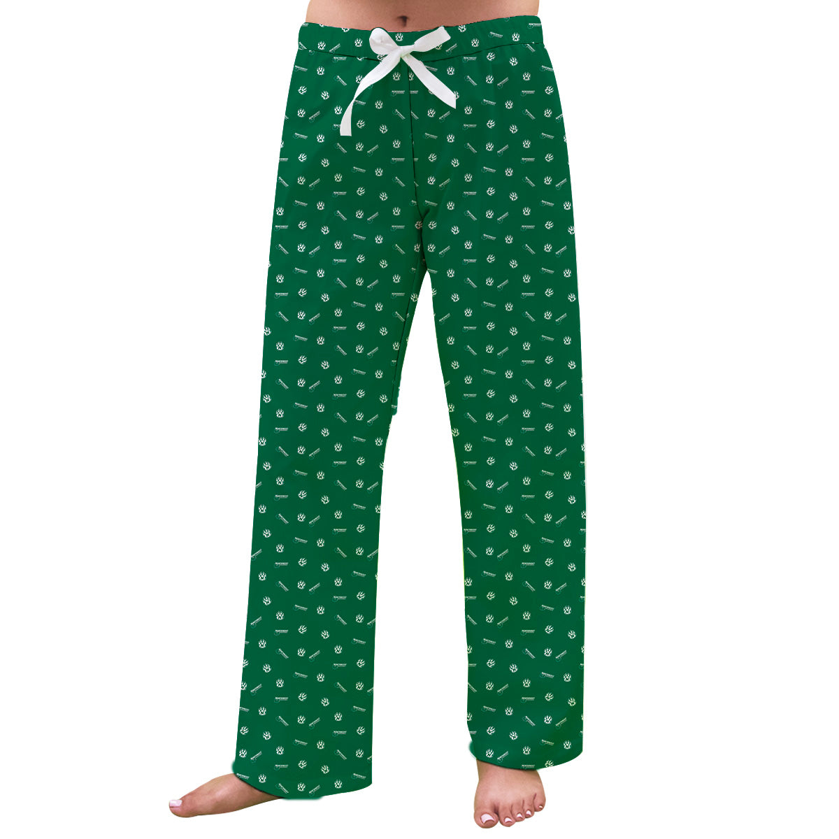 Northwest Missouri State University Bearcats Vive La Fete Color Block  Women's Green Gray Fleece Jogger