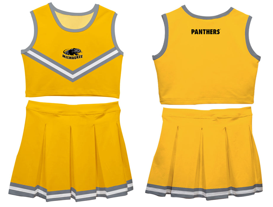 Milwaukee Panthers Vive La Fete Game Day Gold Sleeveless Cheerleader Set - Vive La Fête - Online Apparel Store