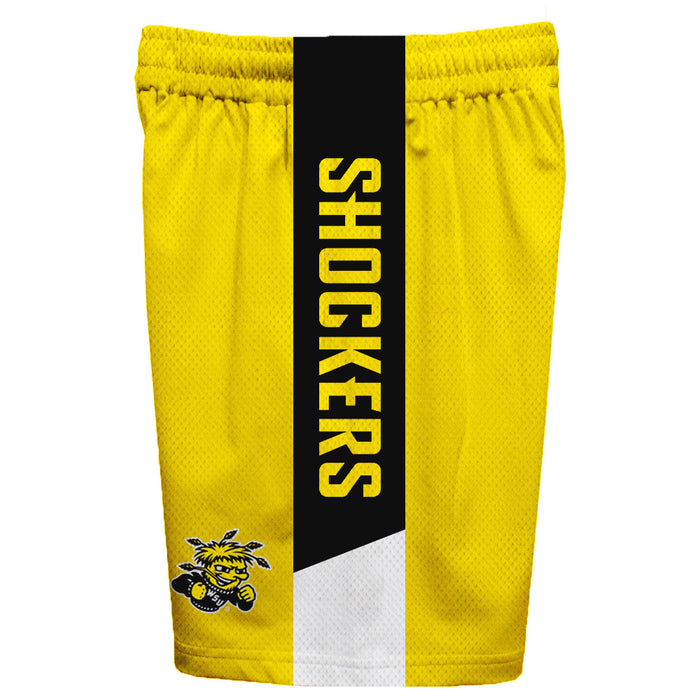 Vive La Fete Youth Black Wichita State Shockers Team Print Pull on Shorts Size: Medium