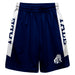 Yale Bulldogs Vive La Fete Game Day Navy Stripes Boys Solid White Athletic Mesh Short