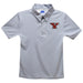 Youngstown State Penguins Embroidered Gray Stripes Short Sleeve Polo Box Shirt