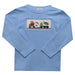 Construction Trucks Smocked Solid Light Blue Knit Long Sleeve Boys Tee Shirt - Vive La Fête - Online Apparel Store